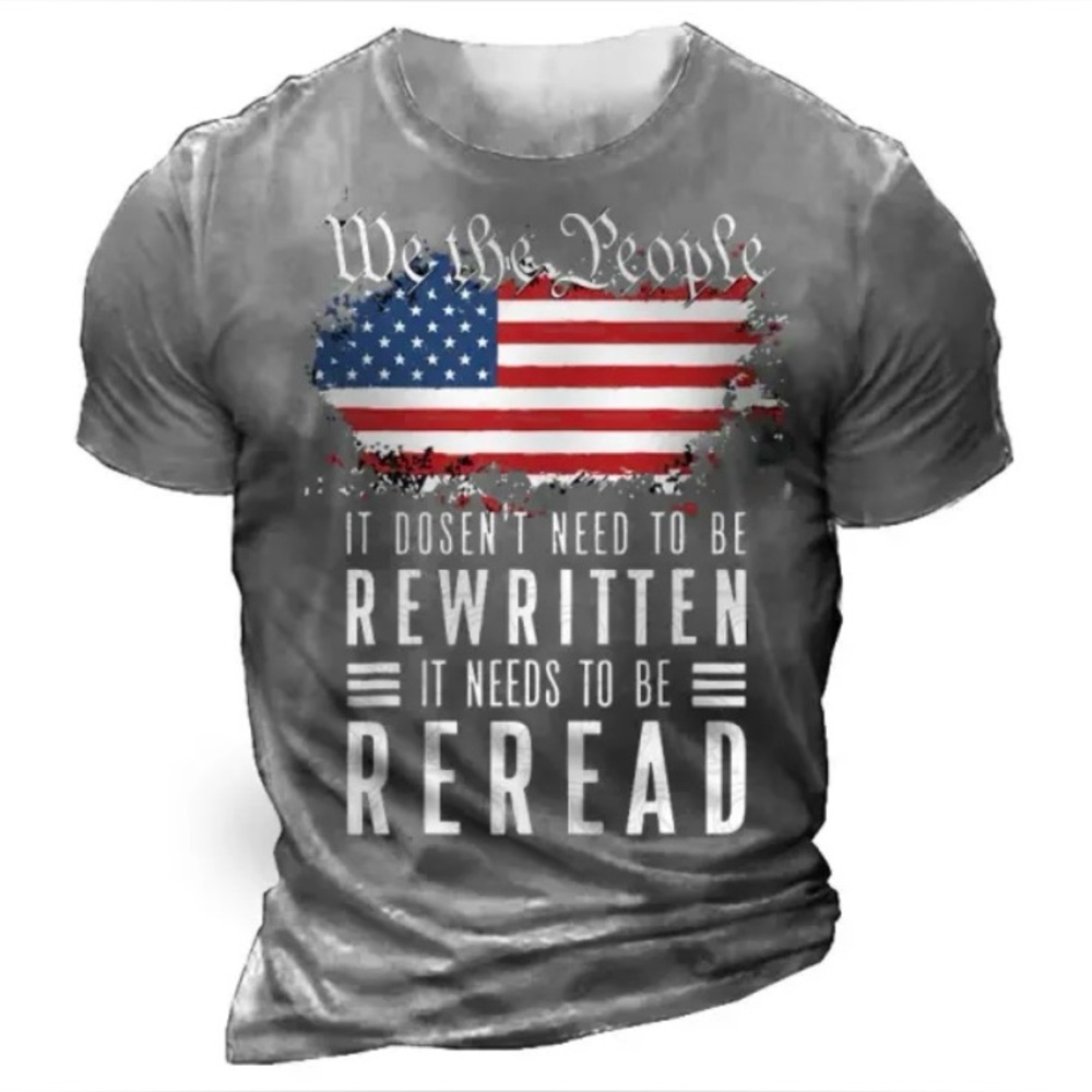 Cotosen We The People Cotton Tee | M | Gray NEW!!